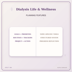 Idgit Ink Dialysis Life & Wellness deluxe journal and planner bundle — planner organization and planning features