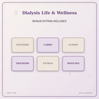 Idgit Ink Dialysis Life & Wellness deluxe journal and planner bundle — included digital stickers and cards