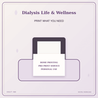 Idgit Ink Dialysis Life & Wellness deluxe journal and planner bundle — home and professional printing information