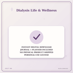 Idgit Ink Dialysis Life & Wellness deluxe journal and planner bundle — instant download and no physical product notice
