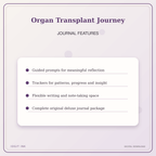 Idgit Ink Organ Transplant Journey deluxe journal and planner bundle — journal prompts and reflection features