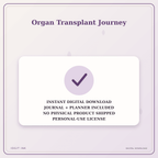 Idgit Ink Organ Transplant Journey deluxe journal and planner bundle — instant download and no physical product notice