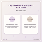 Idgit Ink Organ Donor & Recipient Gratitude deluxe journal and planner bundle — complete journal and planner bundle contents