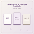 Idgit Ink Organ Donor & Recipient Gratitude deluxe journal and planner bundle — digital formats and available page sizes