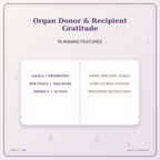 Idgit Ink Organ Donor & Recipient Gratitude deluxe journal and planner bundle — planner organization and planning features