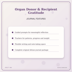 Idgit Ink Organ Donor & Recipient Gratitude deluxe journal and planner bundle — journal prompts and reflection features