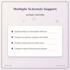 Idgit Ink Multiple Sclerosis Support deluxe journal and planner bundle — journal prompts and reflection features