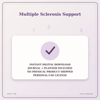 Idgit Ink Multiple Sclerosis Support deluxe journal and planner bundle — instant download and no physical product notice