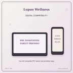 Idgit Ink Lupus Wellness deluxe journal and planner bundle — tablet and pdf annotation compatibility