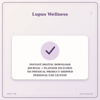 Idgit Ink Lupus Wellness deluxe journal and planner bundle — instant download and no physical product notice