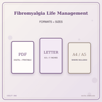 Idgit Ink Fibromyalgia Life Management deluxe journal and planner bundle — digital formats and available page sizes