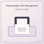 Idgit Ink Fibromyalgia Life Management deluxe journal and planner bundle — home and professional printing information
