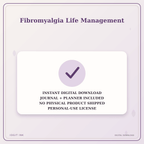 Idgit Ink Fibromyalgia Life Management deluxe journal and planner bundle — instant download and no physical product notice