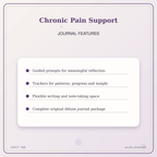 Idgit Ink Chronic Pain Support deluxe journal and planner bundle — journal prompts and reflection features
