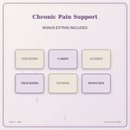 Idgit Ink Chronic Pain Support deluxe journal and planner bundle — included digital stickers and cards