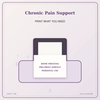 Idgit Ink Chronic Pain Support deluxe journal and planner bundle — home and professional printing information