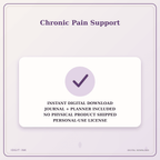 Idgit Ink Chronic Pain Support deluxe journal and planner bundle — instant download and no physical product notice