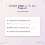 Idgit Ink Chronic Fatigue / ME-CFS Support deluxe journal and planner bundle — journal prompts and reflection features