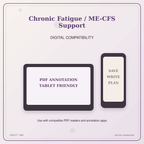 Idgit Ink Chronic Fatigue / ME-CFS Support deluxe journal and planner bundle — tablet and pdf annotation compatibility