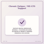Idgit Ink Chronic Fatigue / ME-CFS Support deluxe journal and planner bundle — instant download and no physical product notice