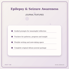 Idgit Ink Epilepsy & Seizure Awareness deluxe journal and planner bundle — journal prompts and reflection features
