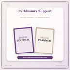 Idgit Ink Parkinson's Support deluxe journal and planner bundle — primary bundle cover showing both deluxe products