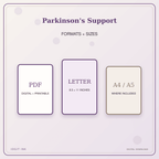 Idgit Ink Parkinson's Support deluxe journal and planner bundle — digital formats and available page sizes