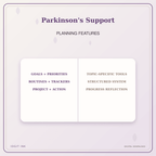 Idgit Ink Parkinson's Support deluxe journal and planner bundle — planner organization and planning features