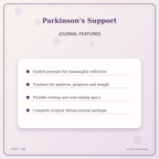 Idgit Ink Parkinson's Support deluxe journal and planner bundle — journal prompts and reflection features