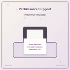 Idgit Ink Parkinson's Support deluxe journal and planner bundle — home and professional printing information