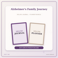 Idgit Ink Alzheimer's Family Journey deluxe journal and planner bundle — primary bundle cover showing both deluxe products