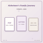 Idgit Ink Alzheimer's Family Journey deluxe journal and planner bundle — digital formats and available page sizes