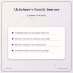 Idgit Ink Alzheimer's Family Journey deluxe journal and planner bundle — journal prompts and reflection features