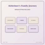 Idgit Ink Alzheimer's Family Journey deluxe journal and planner bundle — included digital stickers and cards