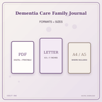 Idgit Ink Dementia Care Family Journal deluxe journal and planner bundle — digital formats and available page sizes