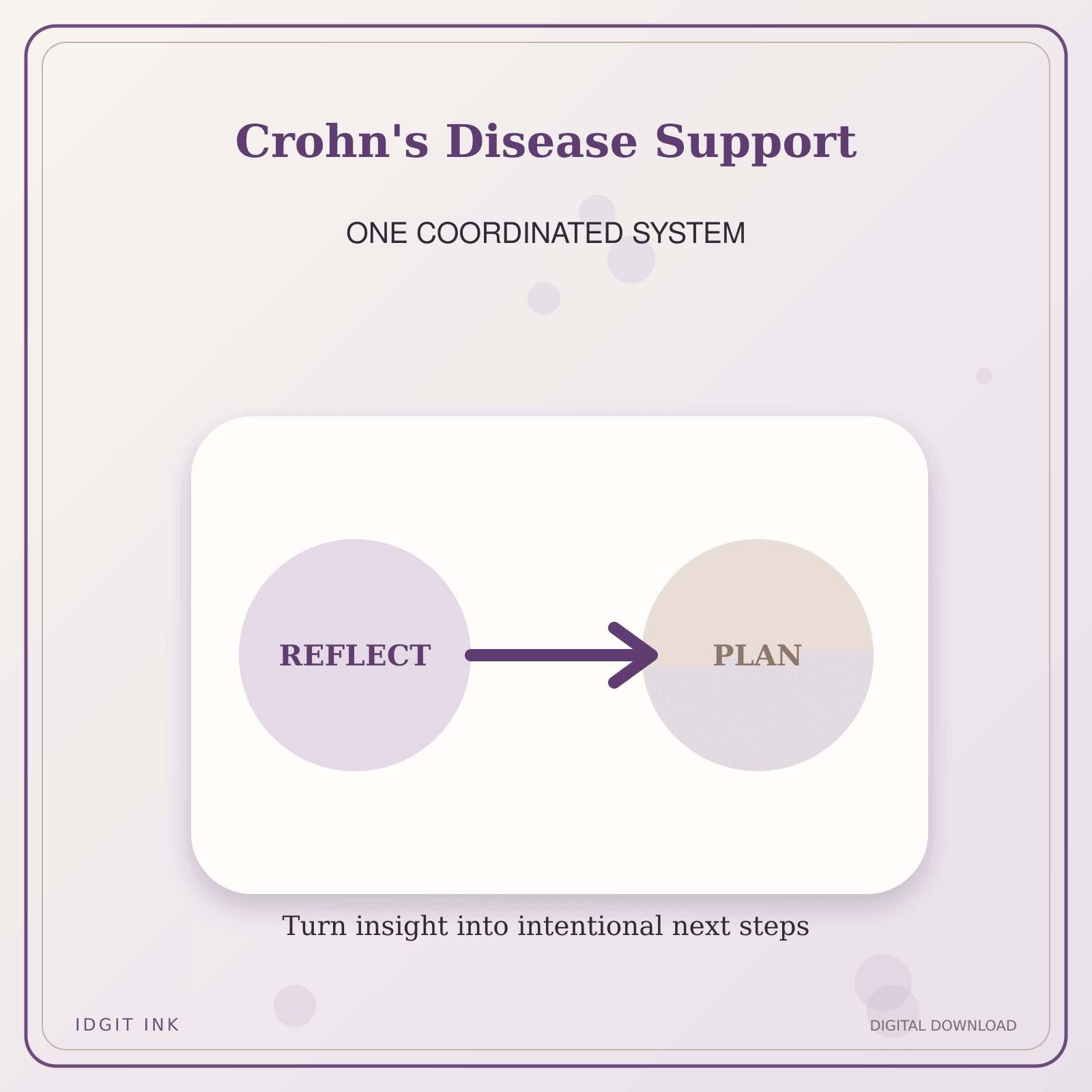 Idgit Ink Crohn's Disease Support deluxe journal and planner bundle — topic-specific benefits and use cases