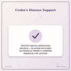 Idgit Ink Crohn's Disease Support deluxe journal and planner bundle — instant download and no physical product notice