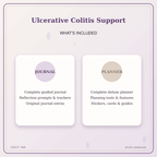 Idgit Ink Ulcerative Colitis Support deluxe journal and planner bundle — complete journal and planner bundle contents