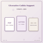 Idgit Ink Ulcerative Colitis Support deluxe journal and planner bundle — digital formats and available page sizes