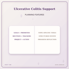 Idgit Ink Ulcerative Colitis Support deluxe journal and planner bundle — planner organization and planning features