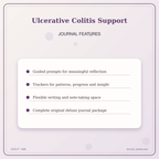 Idgit Ink Ulcerative Colitis Support deluxe journal and planner bundle — journal prompts and reflection features