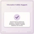 Idgit Ink Ulcerative Colitis Support deluxe journal and planner bundle — instant download and no physical product notice