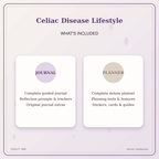 Idgit Ink Celiac Disease Lifestyle deluxe journal and planner bundle — complete journal and planner bundle contents