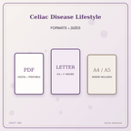 Idgit Ink Celiac Disease Lifestyle deluxe journal and planner bundle — digital formats and available page sizes
