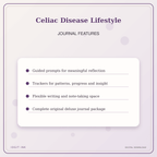 Idgit Ink Celiac Disease Lifestyle deluxe journal and planner bundle — journal prompts and reflection features