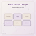 Idgit Ink Celiac Disease Lifestyle deluxe journal and planner bundle — included digital stickers and cards
