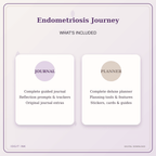 Idgit Ink Endometriosis Journey deluxe journal and planner bundle — complete journal and planner bundle contents