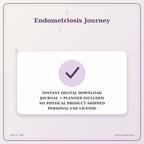 Idgit Ink Endometriosis Journey deluxe journal and planner bundle — instant download and no physical product notice