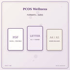 Idgit Ink PCOS Wellness deluxe journal and planner bundle — digital formats and available page sizes