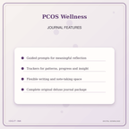 Idgit Ink PCOS Wellness deluxe journal and planner bundle — journal prompts and reflection features